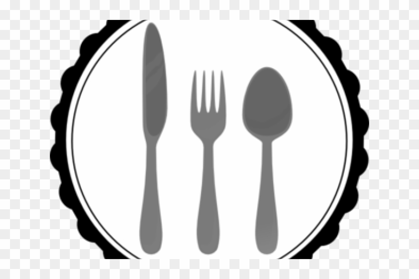 Lunch Clipart Vector - Lunch Black And White Clipart - Png Download #4826419