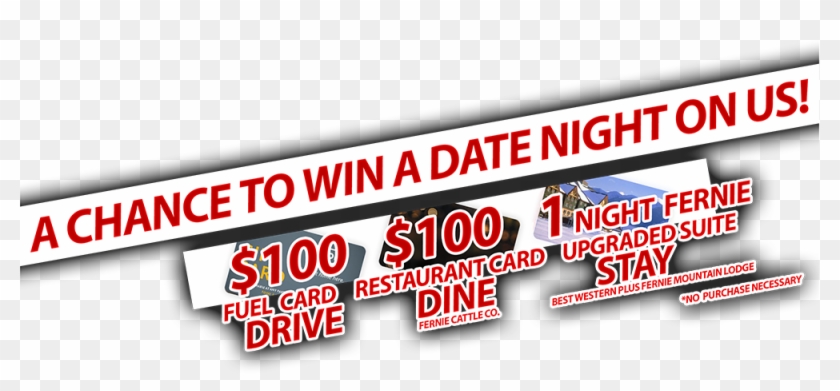 Win A Date Night On Us - Graphic Design Clipart #4826540