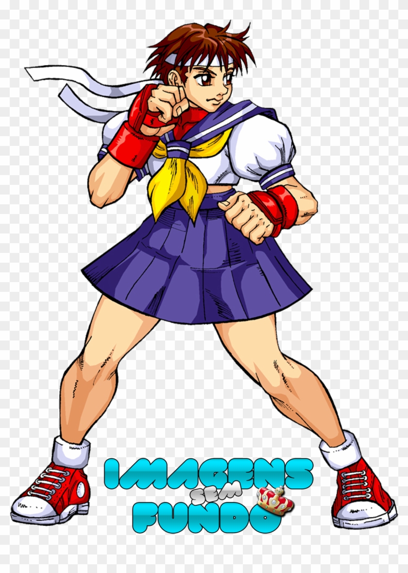 Render - Sakura - Street Fighter - Renders E Imagens Clipart