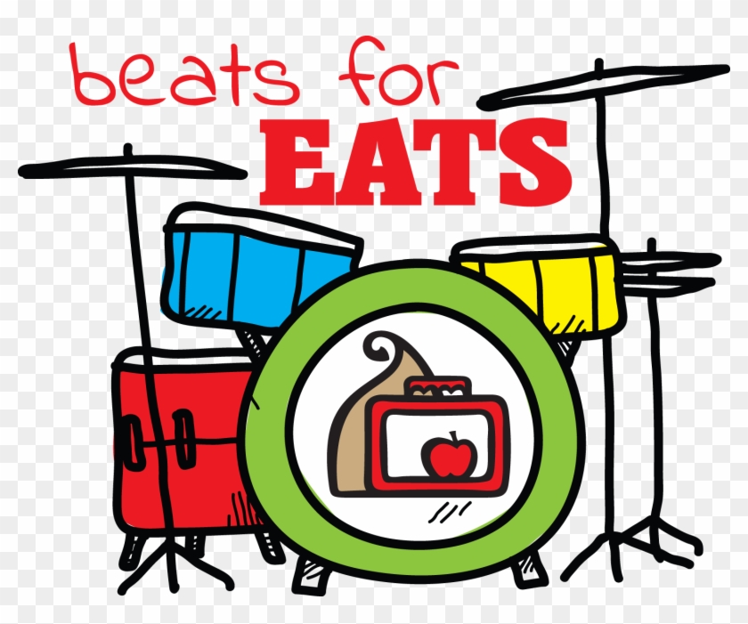 Arlington's Beats For Eats Fund-raiser Returns For - Hand Drawn Drum Kit Clipart #4827250