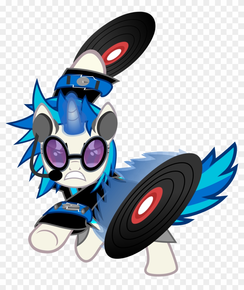 Vinyl Scratch Battle Ready M L P A O Clipart #4827340