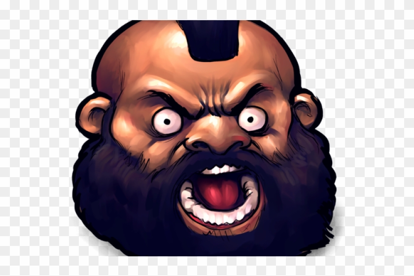 Street Fighter Clipart Zangief - Street Fighter Face Png Transparent Png #4827425