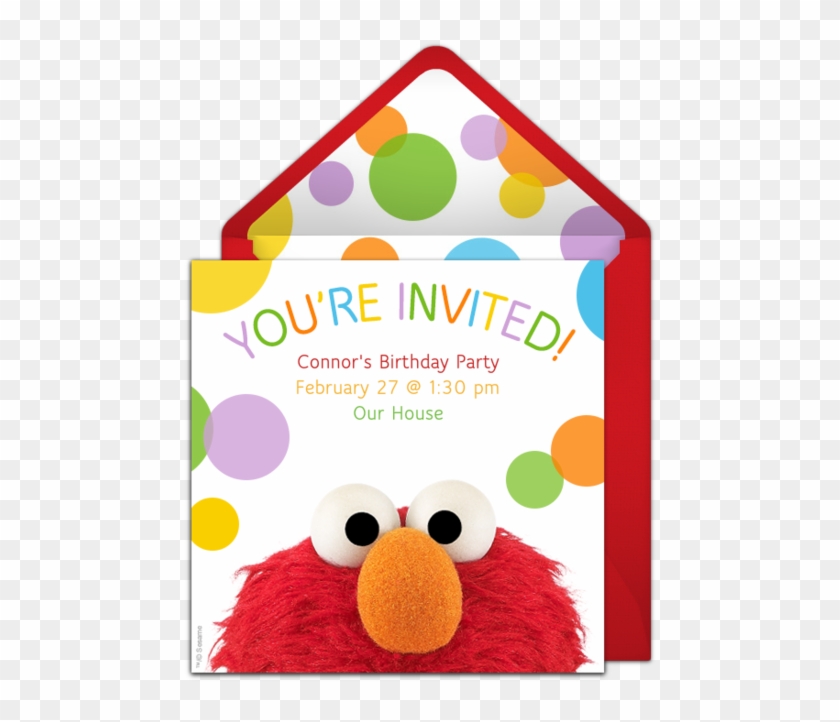 Elmo 2nd Birthday Party Invitations Clipart #4827569