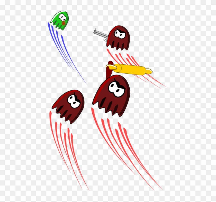 Casper Ghost Flute Cartoon Line Art Clipart