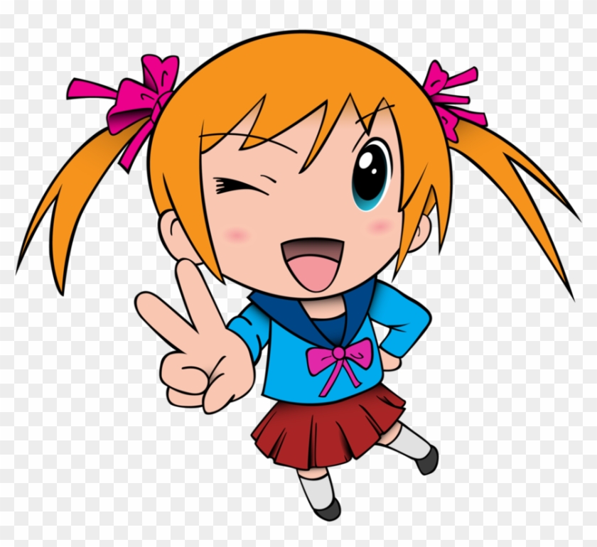 Chibi Girl Vector By Necrobyte1 - Anime Girl Vector Png Clipart #4828577