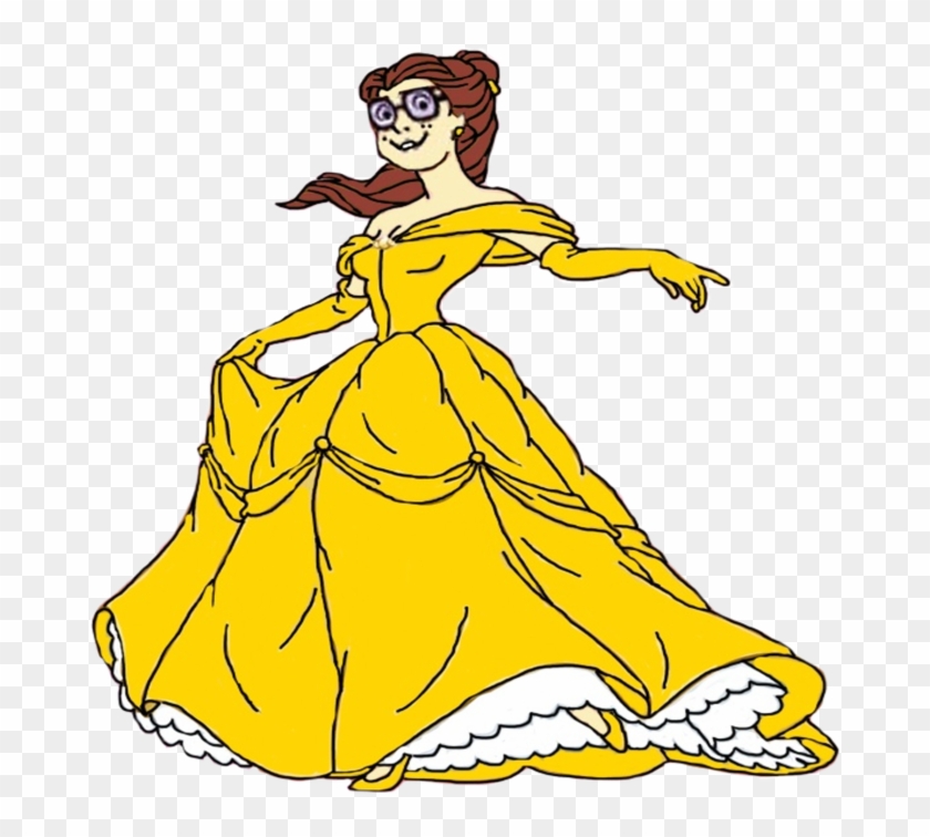 Belle Vector Princess Dress - Scooby Doo Princess Velma Clipart #4828601