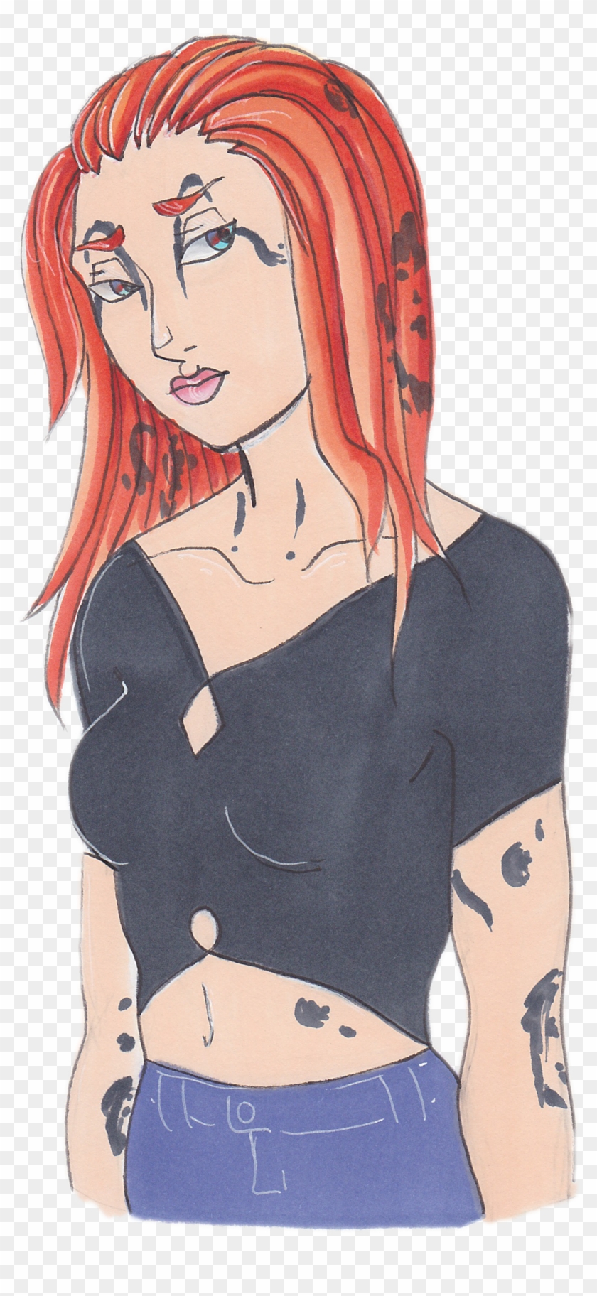 2550 × 3300 In Ocelot - Sketch Clipart