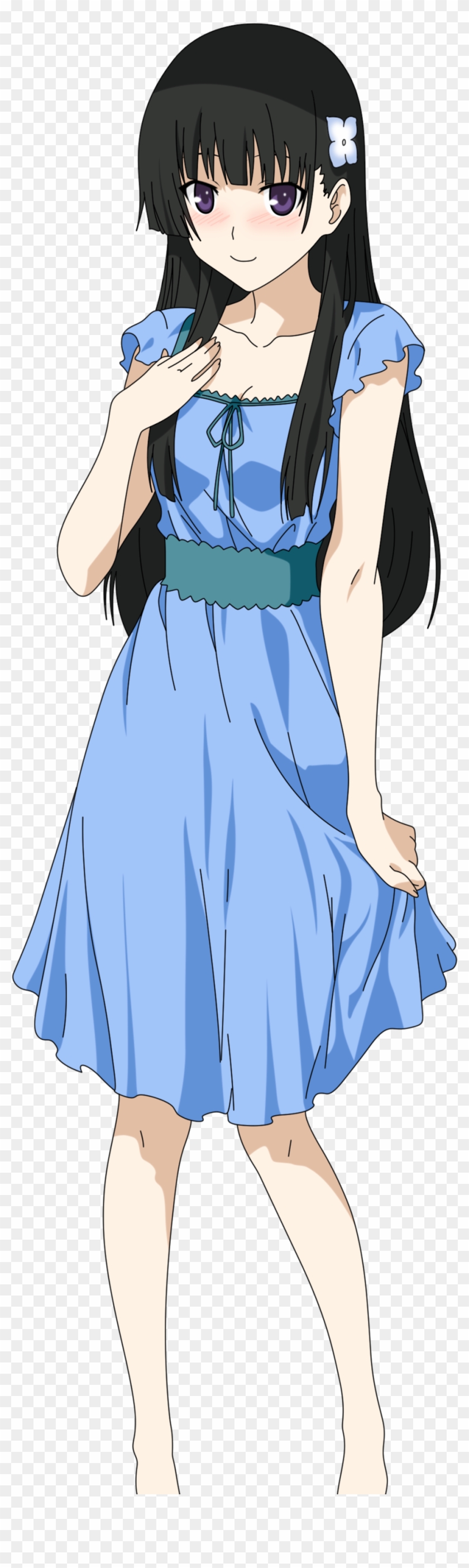 Download Png - Rea Sankarea Blue Dress Clipart