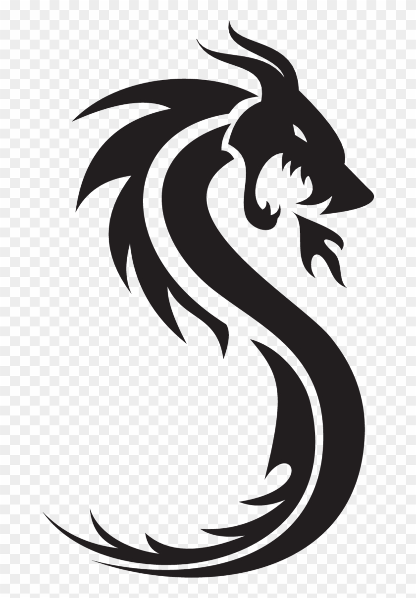 Dragon Logo Cutout Sticker - Illustration Clipart #4829598