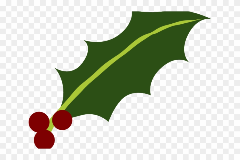 Berry Clipart Holly Leaves - Holly Leaves Clip Art - Png Download #4829680