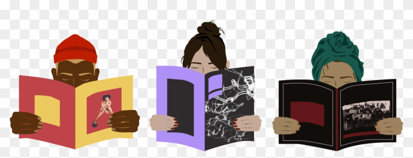 New School Students Dabble In Magazines - Illustration Clipart #4830370