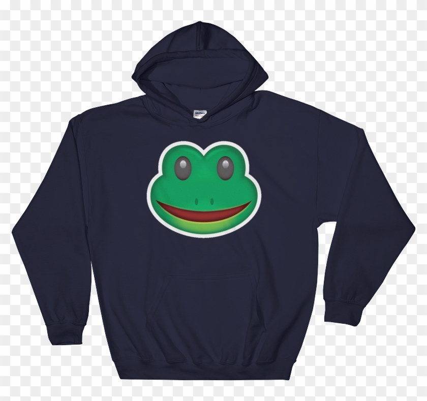 Frog Face-just Emoji - Hella Thick Hoodie Clipart #4830455