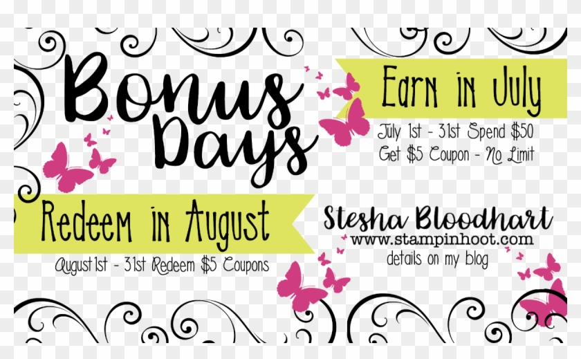 For Every $50 Spent In July, - Calligraphy Clipart