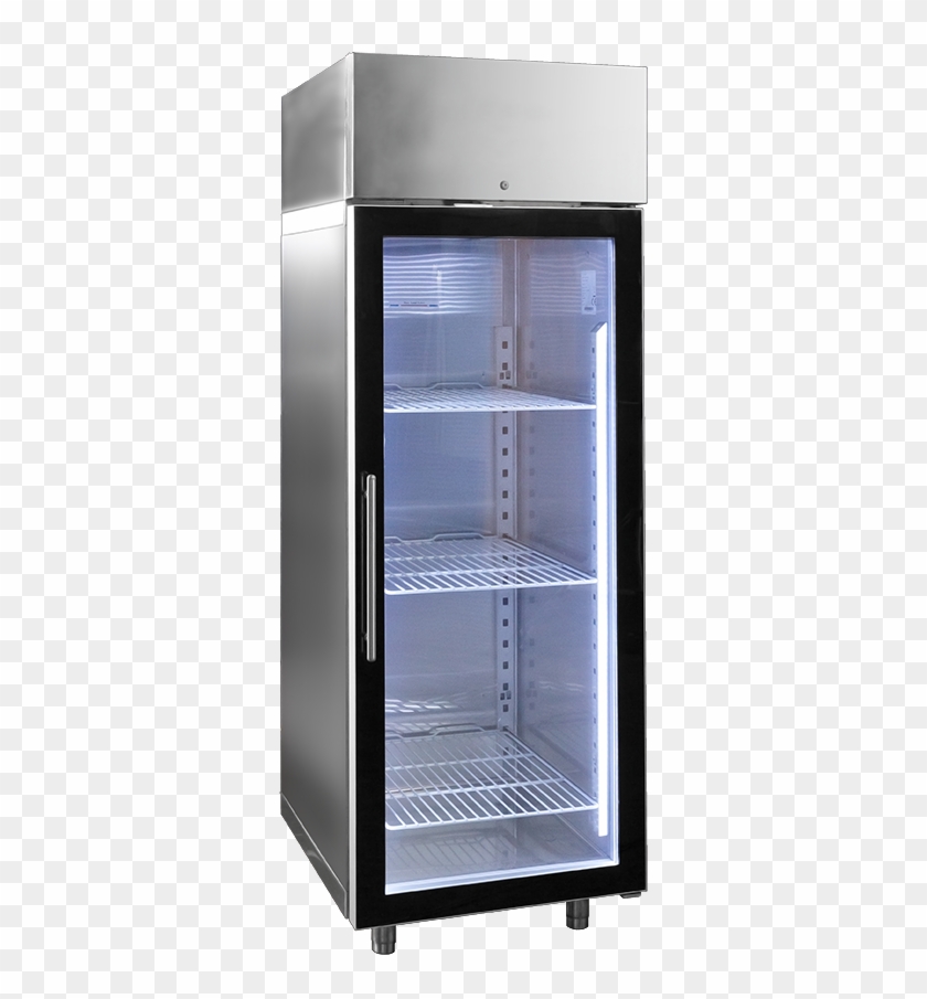 Nevera Vertical 1 Puerta De Vidrio - Refrigerator Clipart #4831408