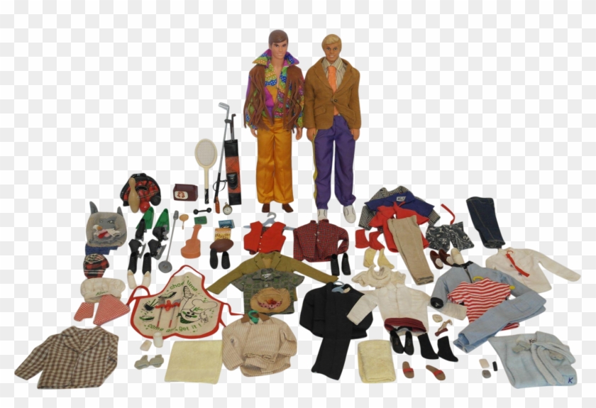 1960-80's Mattel Ken Dolls And Accessories - Hinamatsuri Clipart #4831485