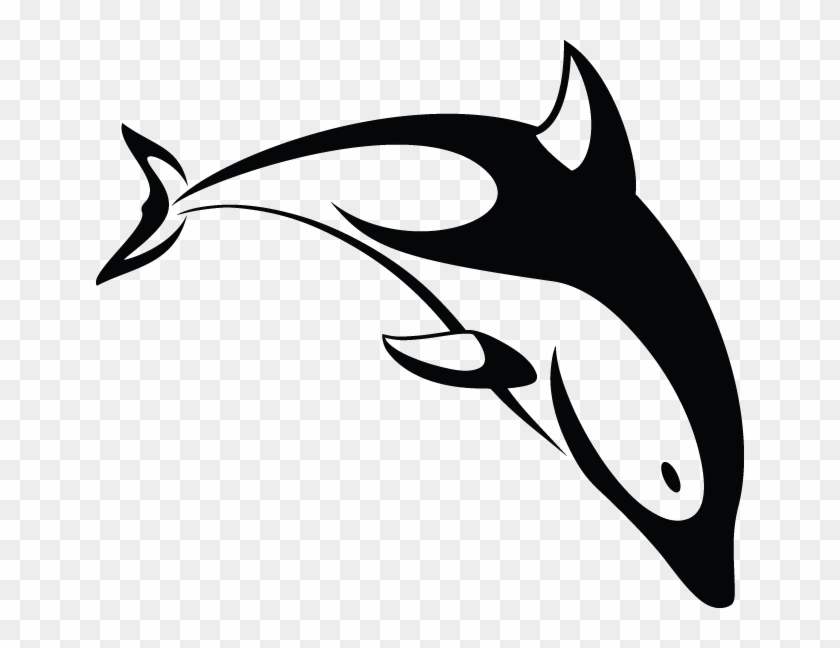Stylized Dolphin Clipart