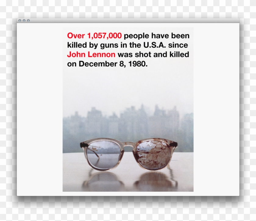 Sharing John Lennon's Glasses - Yoko Ono John Lennon Glasses Clipart