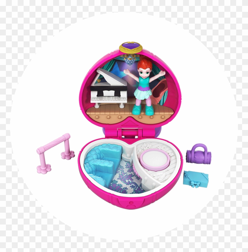 Sashay Ballet Compact Product Image - Polly Pocket Tiny Places Clipart