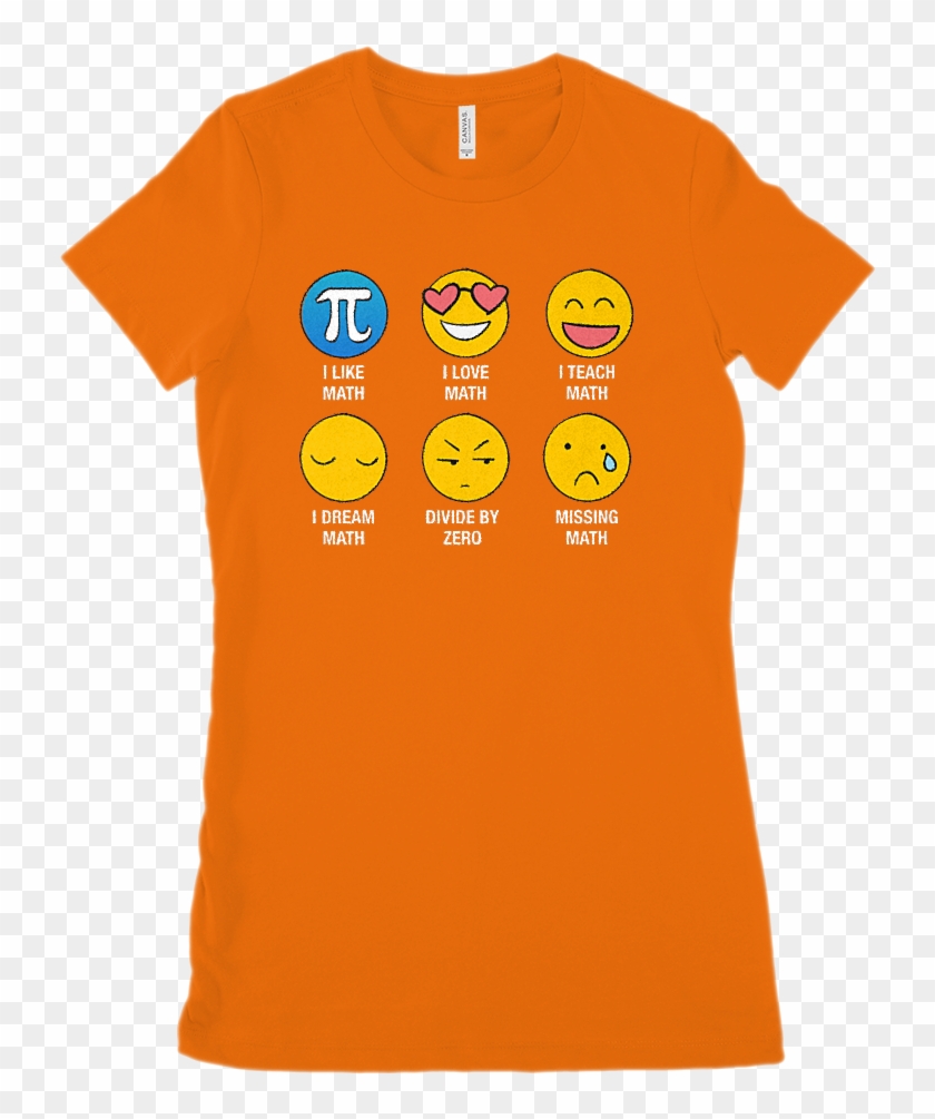 I Love Like Math Emoji Emoticon Teacher - T-shirt Clipart #4831711