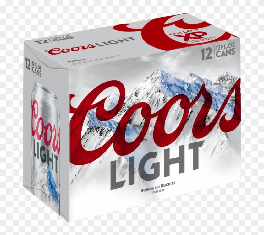 Coors Light 12oz 12pk Cn 12oz Beer - Coors Light 12 Pack Cans Clipart #4831886