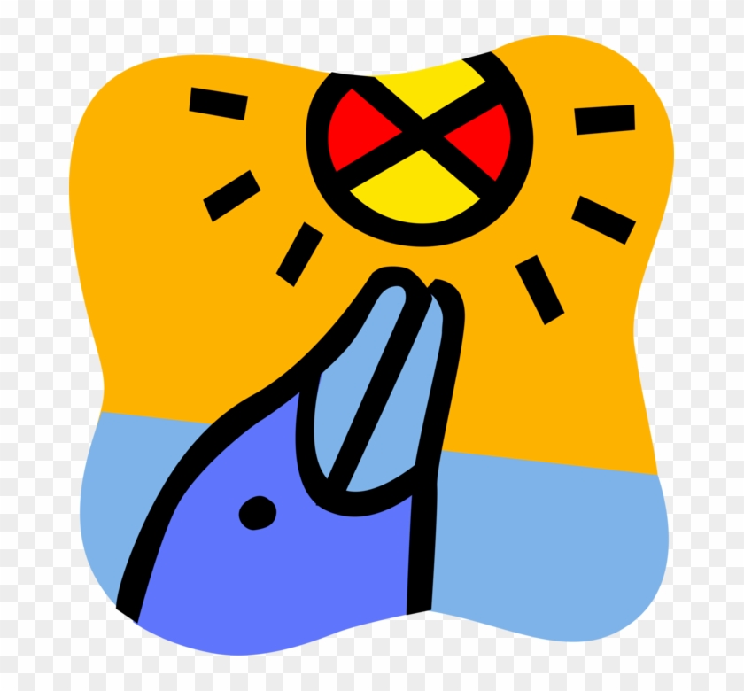 Vector Illustration Of Aquatic Marine Mammal Cetacean Clipart #4831916