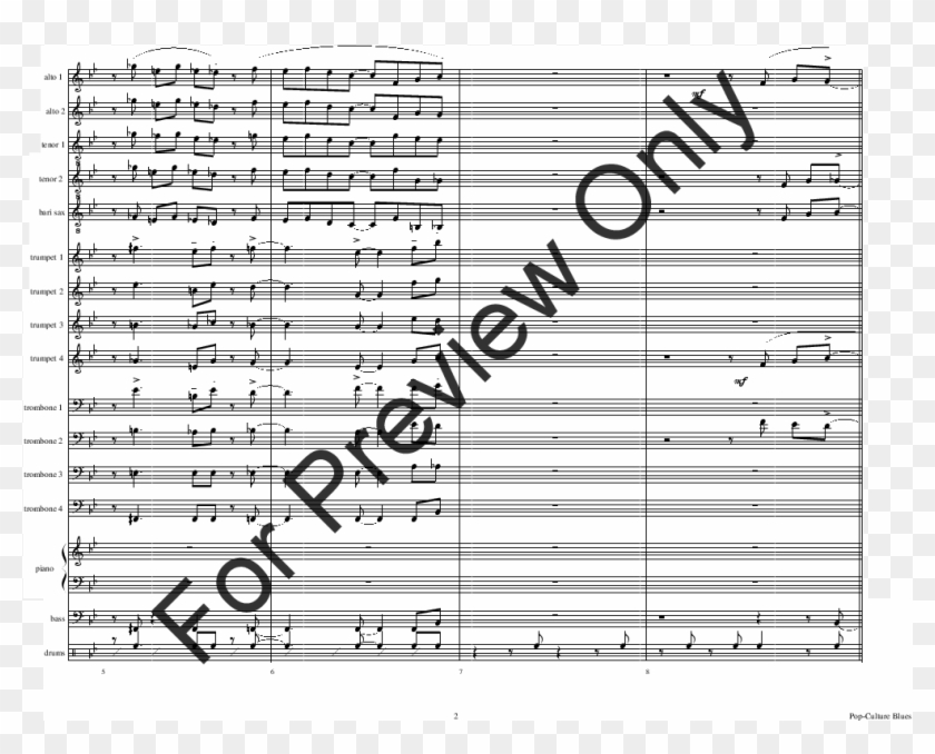 Click To Expand Pop-culture Blues Thumbnail - Apache Sugar Hill Gang Sheet Music Clipart