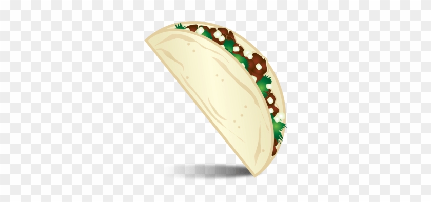 Single Taco Emoji - Ring Clipart