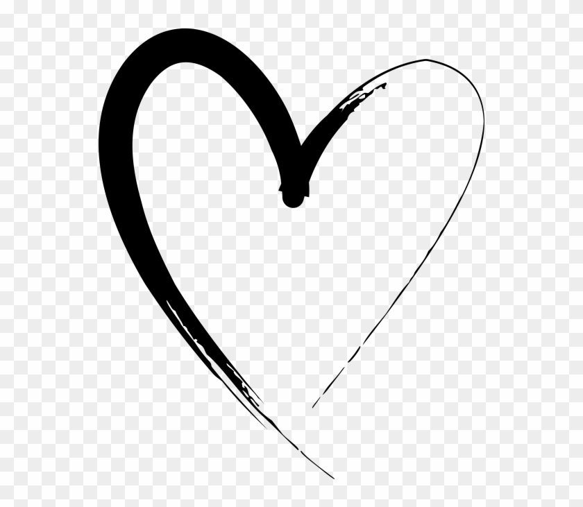 Hand Drawn Heart - Heart Clipart #4832414