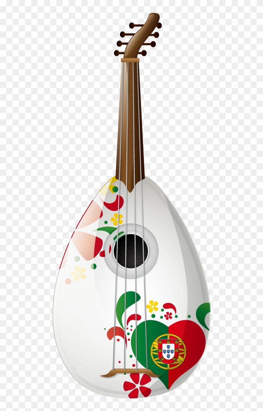 Guitar Folk Vector Ukulele Portugal Free Transparent - Portugal Flag Clipart #4832550
