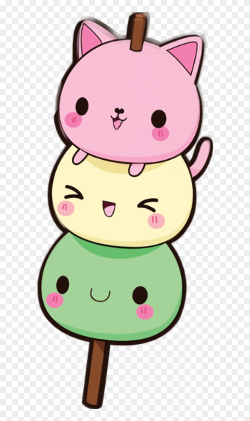 #dumpling #dango #kawaii #cats - Imágenes De Helado Kawaii Clipart #4832651