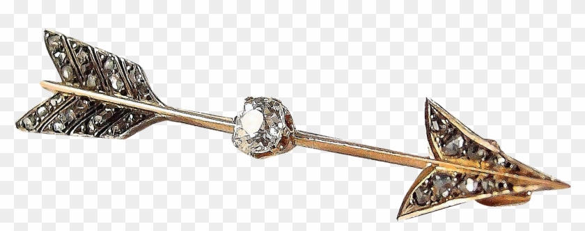 Circa 1890s Splendid 18k Solid Rose Gold And Silver - Body Jewelry Clipart