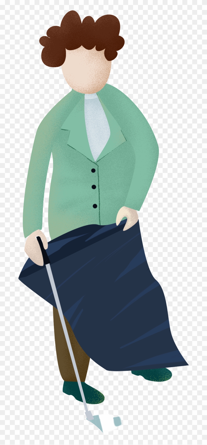 Cartoon Hand Drawn Simple Character Png And Psd - Waste Clipart #4832820