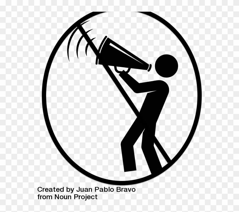 No Shouting Allowed - Illustration Clipart