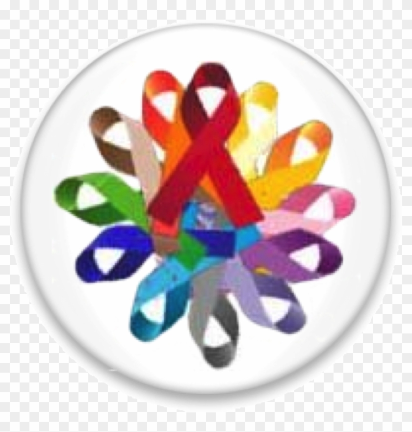 Rainbow Awareness Bu - Plate Clipart