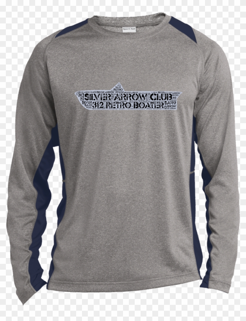 Silver Arrow Club By Retro Boater St361ls Sport Tek - Long-sleeved T-shirt Clipart