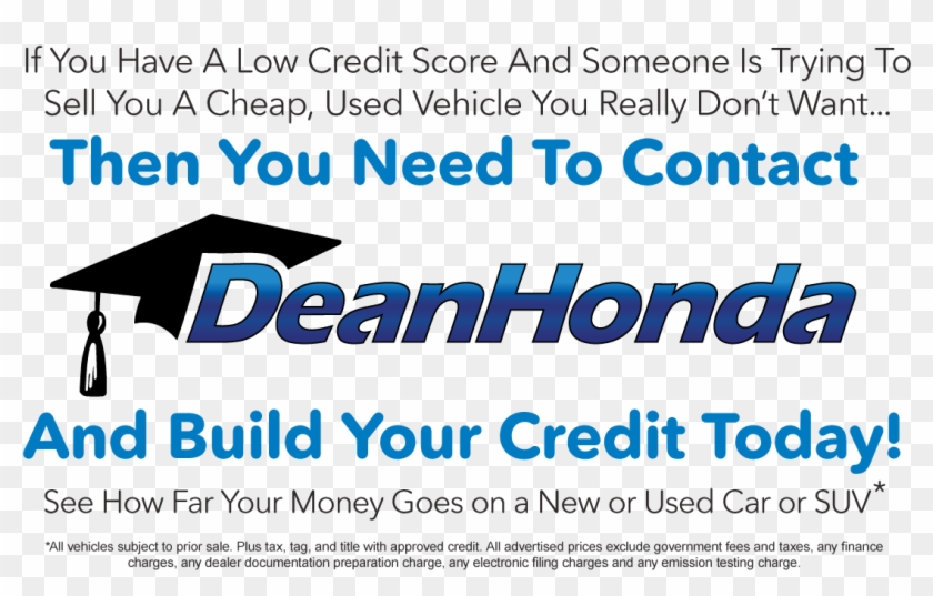 Contact Dean Honda Today And Build Your Credit - Dean Honda Clipart