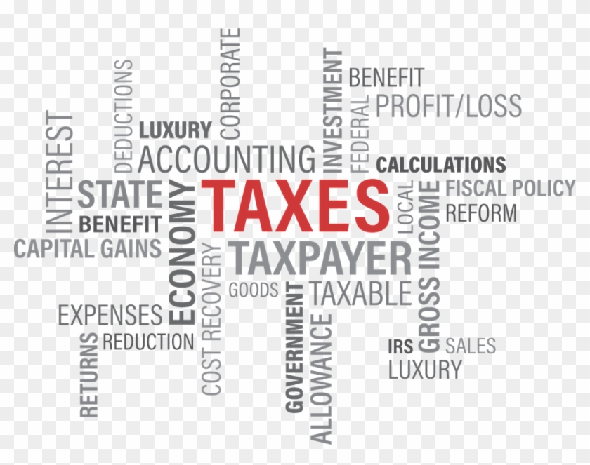 Tax, Taxes, Government, Refund, Word, Credit, Return Clipart #4834296
