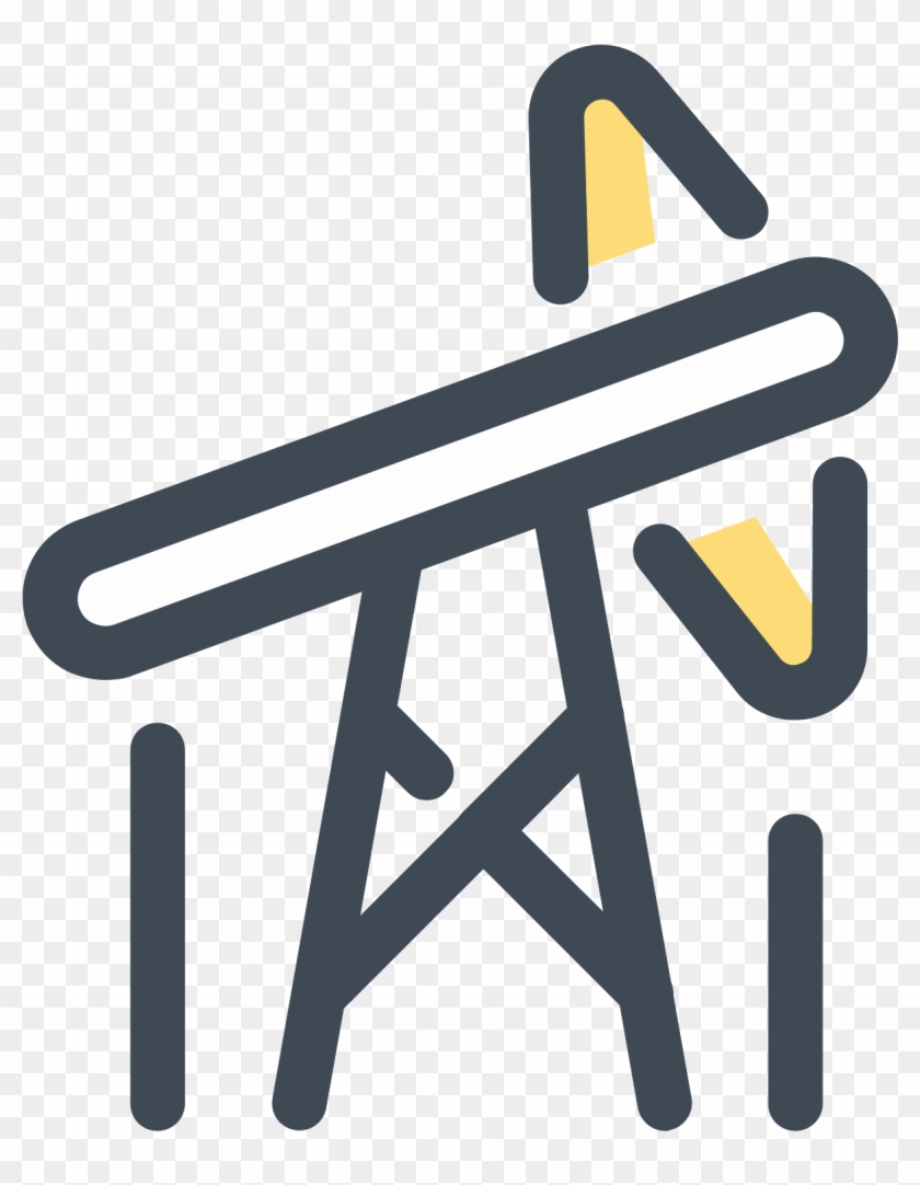 Oil Pump Jack Icon - Petrochemical Icon Png Clipart #4834452
