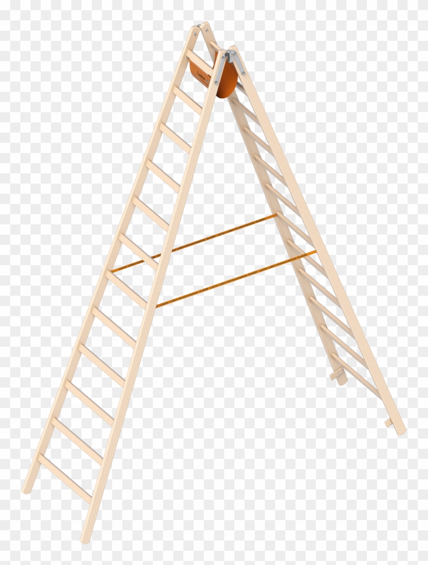 Layher Wooden Rung Ladder - Plywood Clipart #4834458