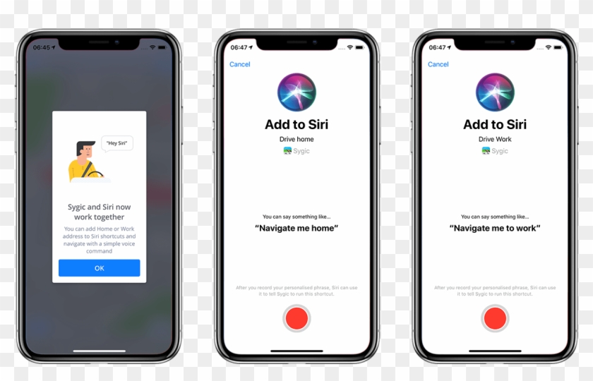 Sygic Gps Navigation Supports Siri Shortcuts - Iphone Clipart