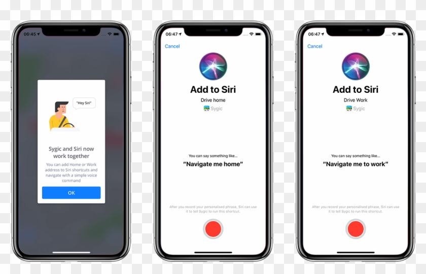 Sygic Gps Navigation Supports Siri Shortcuts - Iphone Clipart #4834691
