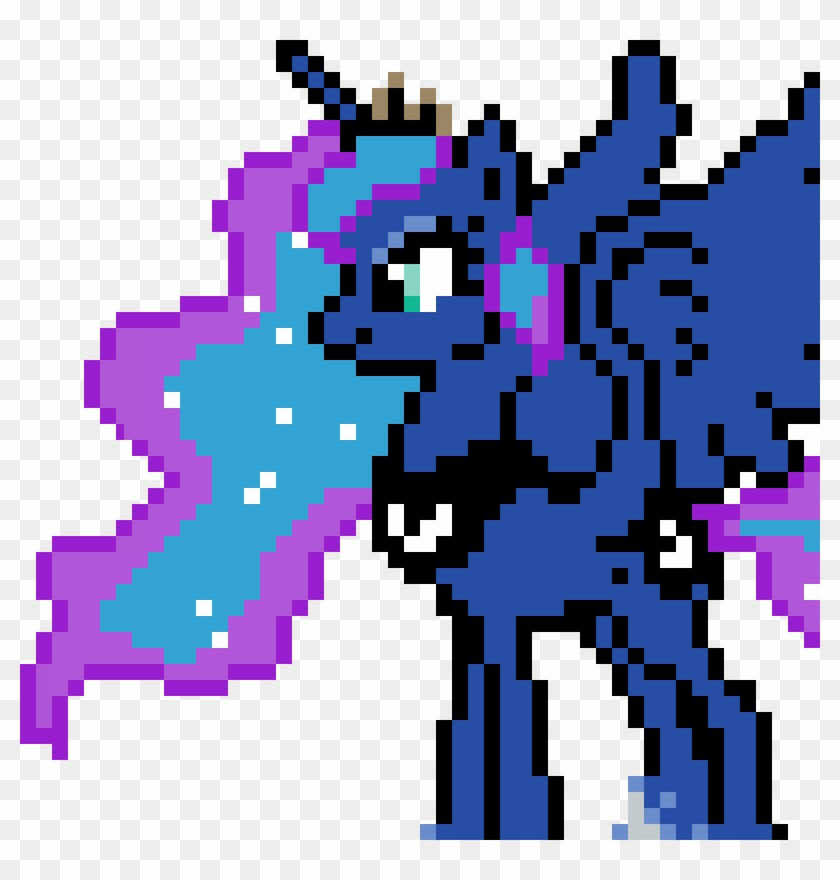 Princess Luna - Hama Beads Pattern My Little Pony Clipart #4835290