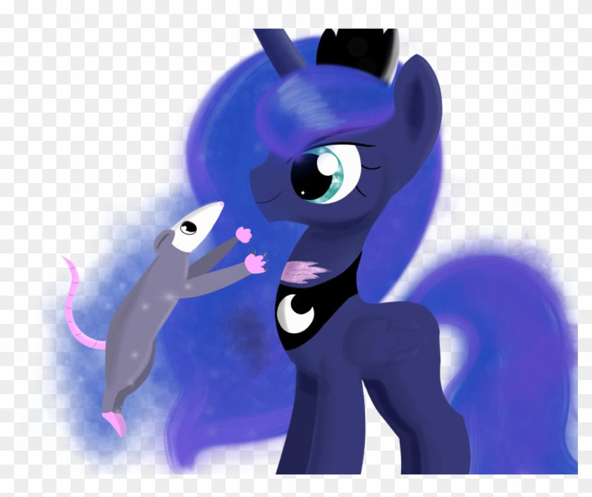 Songbirdserenade, Opossum, Pet, Princess Luna, Safe, - Cartoon Clipart