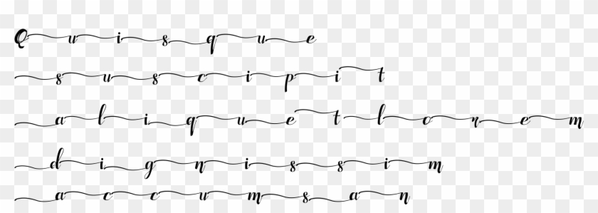 48pt Adefebia Left Swashes - Line Art Clipart #4836038