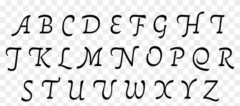 May A Slab Serif Type Wear Swashes In Its Cursives - Calligraphy Clipart