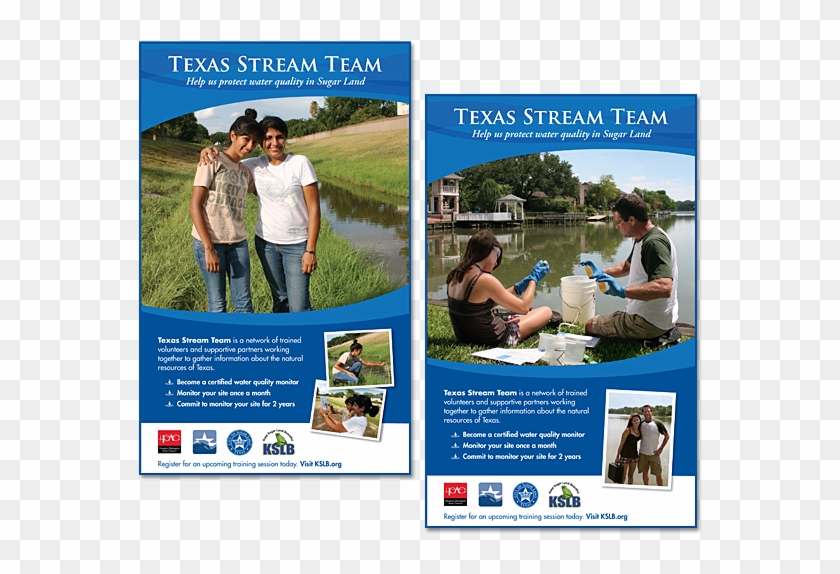 Texas Stream Team Ads - Flyer Clipart