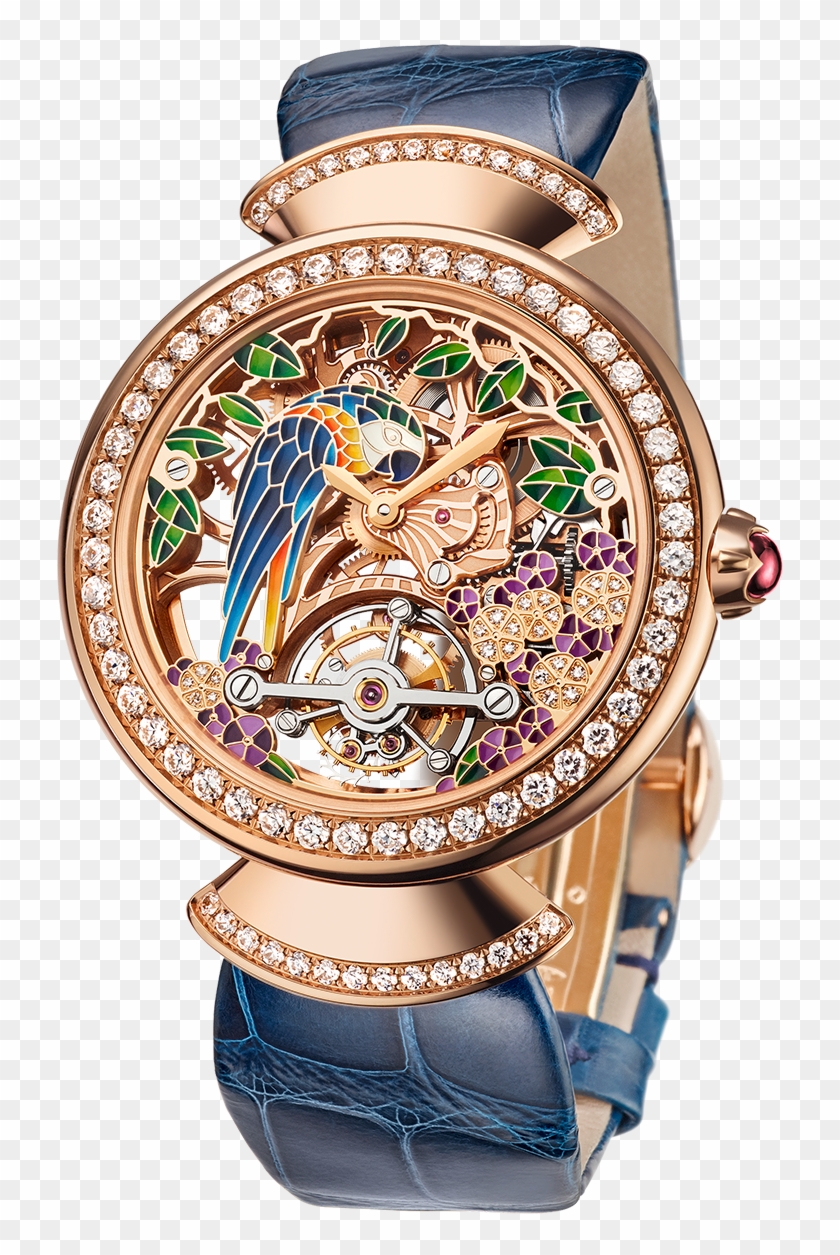 Divas' Dream Watch With 18 Kt Rose Gold Mechanical - Bvlgari ディーヴァ ドリーム くじゃく Clipart