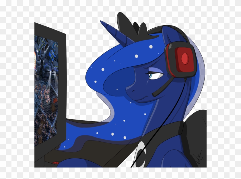 Tentacuddles, Crossover, Gamer Luna, Headphones, Princess - Cartoon Clipart