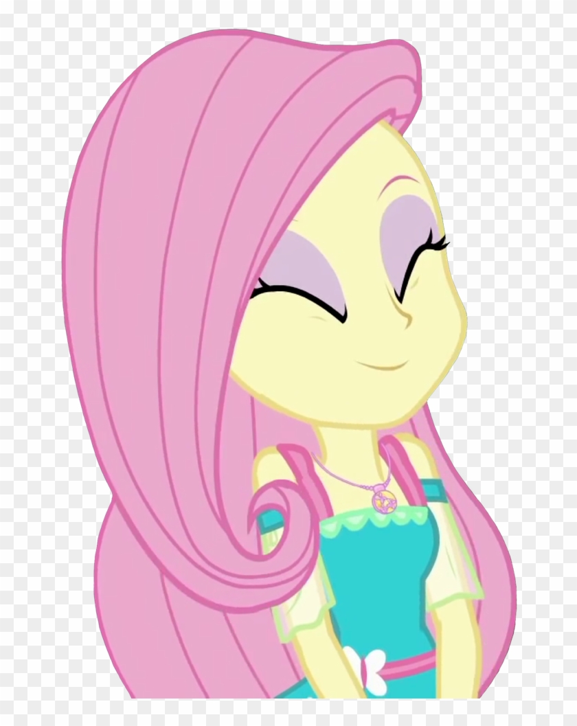 Artist Thebarsection Clothes Cute Equestria Girls - Close Eyes Fluttershy Transparenct Background Eg Clipart #4836517