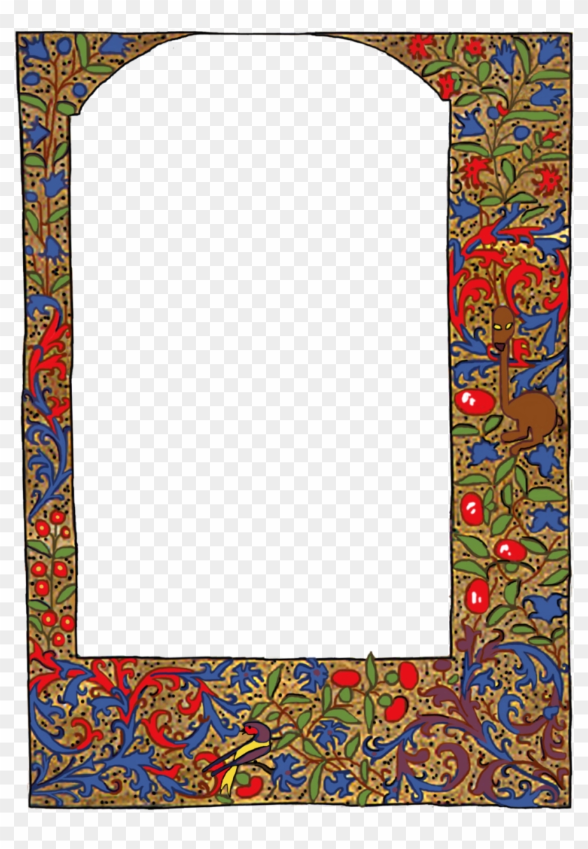 Medieval Border Frame - Medieval Illumination Frame Png Clipart #4836634